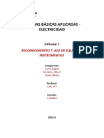 Ciencias básicas aplicadas - Electricidad e instrumentos