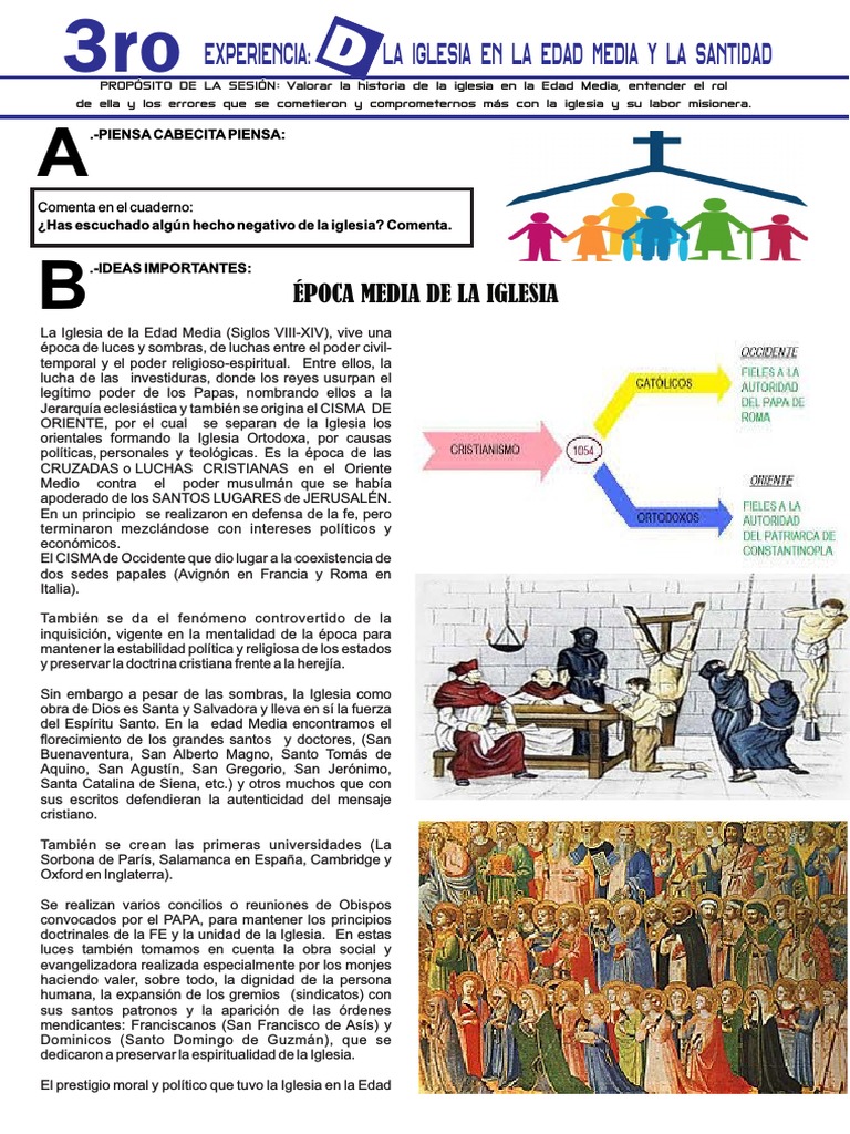 La Iglesia en la Edad Media | PDF | Iglesia Católica | Edades medias