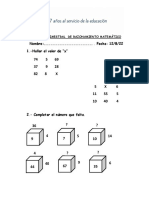 EVALUACIÓN 2DO BIMESTRE RAZ MAT