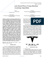 Analysing Tesla Stock Prices Using Machine Learning Algorithm