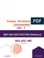 Unit 9 - People, Development and Environment