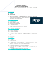 CUESTIONARIO FINANZAS PUBLICAS ADMINITRACION PUBLICA 3 Parcil