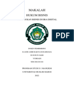 Makalah Hukum Bisnis (Kedudukan Bisnis Di Era Digital) Yusriadi 2061201018 Tugas Uas PDF