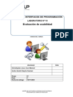 Lab 10 - Evaluación de Usabilidad