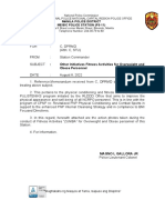Memorandum: Manila Police District Meisic Police Station (Ps-11)