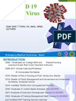 Covid 19 Coronavirus: Shan Dave T Tupas, RN, Manc, MPMG Lecturer