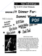 Benefit Dinner For Sammi Ward