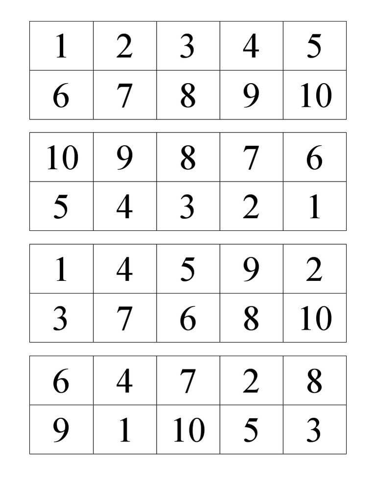 Number Translations: 0-10 | PDF | Cooking, Food & Wine