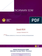 Perencanaan SDM: Universitas Darma Persada September - Januari 2022