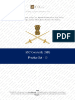 SSC Constable GD Paper 10 PDF