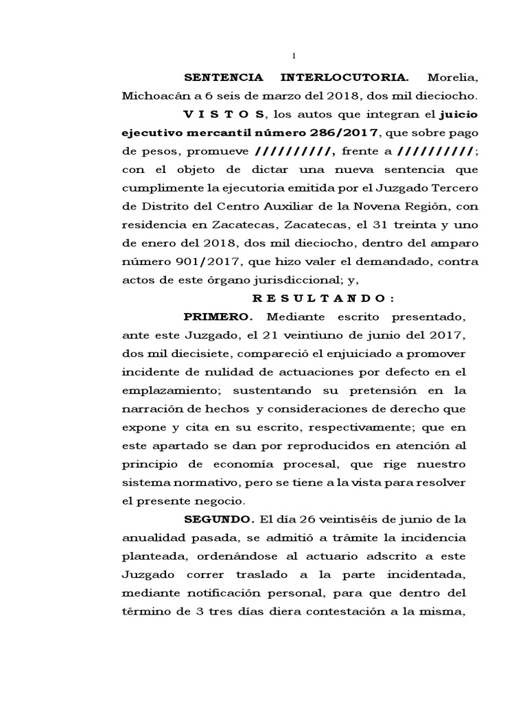 Sentencia de Nulidad de Actuaciones en Embargo | PDF | Sentencia (ley