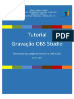 Gravação vídeos OBS Studio