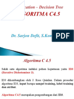 Classification - Algoritma C 4.5