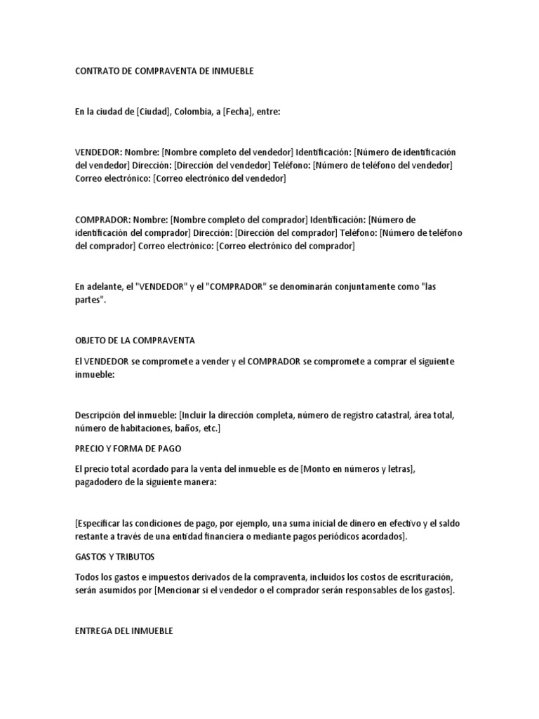 Contrato Compraventa | Download Free PDF | Business | Derecho privado
