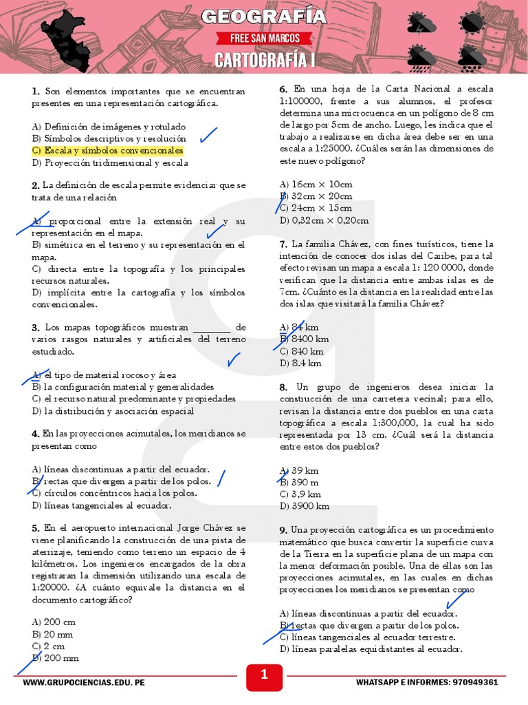 Cartografía I - Geografía PDF | PDF | Mapa | Cartografía