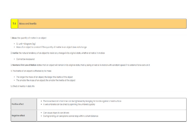 Notes Science 11.4 Science Form 4 | PDF