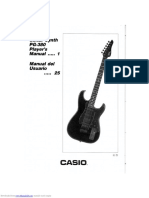 Casio pg380 Players Manual