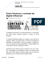 Como Funciona o Contrato de Digital Influencer