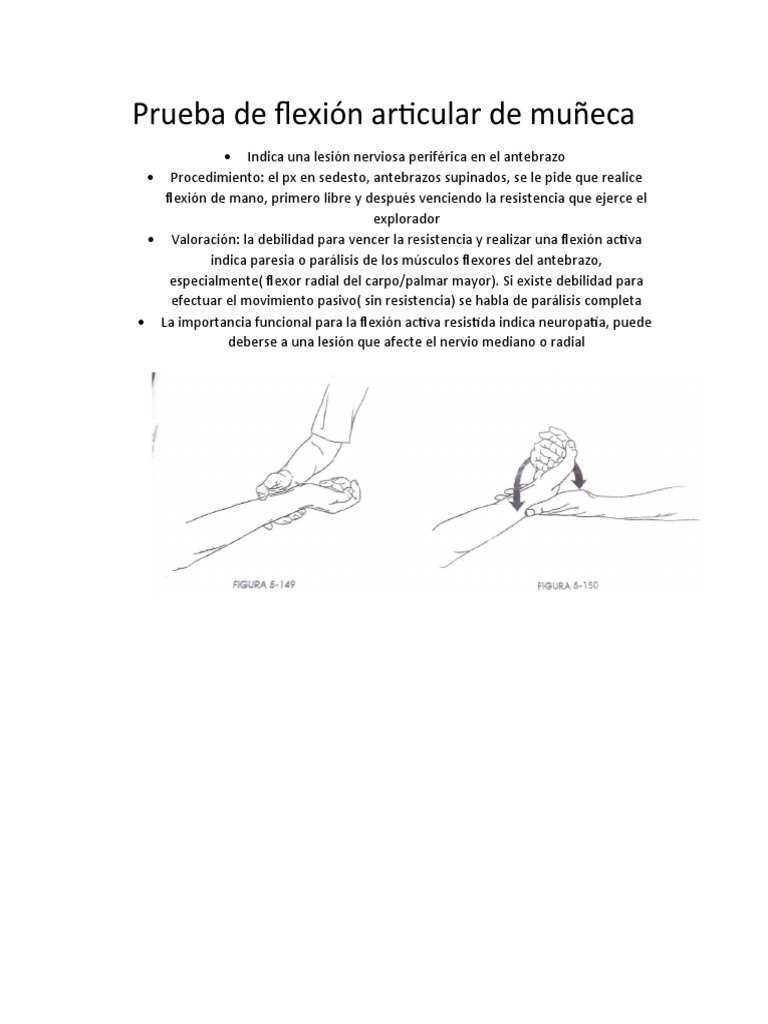 Prueba de Flexión Articular de Muñeca | PDF | Ciencia y matemáticas