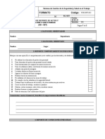 For SST 32 Formato Reporte de Actos y Condiciones Subestandar