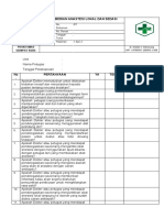 Daftar Tilik Pemberian Sedasi Dan Anastesi