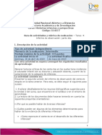 Guia de Actividades y Rúbrica de Evaluación-Tarea 4 Observación Parte Dos