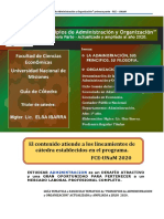 ADMINISTRACION ORGANIZACIONES 1era Parte 2020 PDF