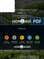 Pelatihan Hidroponik Online Sesi - 1 PDF