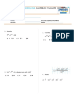 Evaluación matemática del Instituto Juan Pablo II