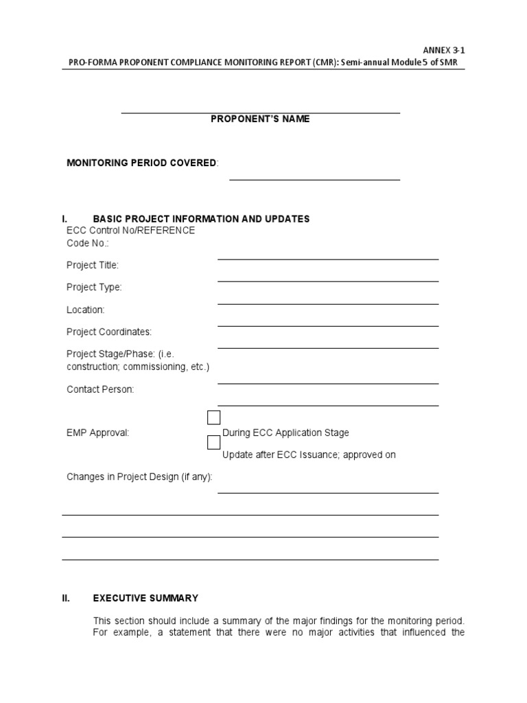 CMR Form PDF Regulatory Compliance