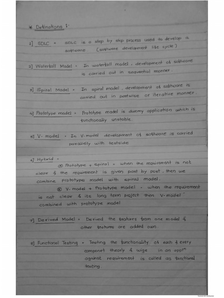 Manual Testing Notes New PDF