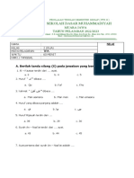 Soal Tpa PTS KLS 2