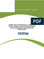 Reglas para La Integracion y Operacion de Los Comites Técnicos