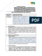 2. TDR Especialista en costos y presupuestos