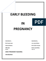 Early Pregnancy Bleeding
