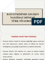Tanzimat Dönemi Türk Tiyatrosu PDF