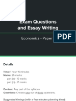Paper 1 2022 - Exam Questions and Essay Writing