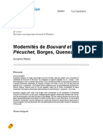 Modernités de Bouvard et Pécuchet, Borges, Queneau