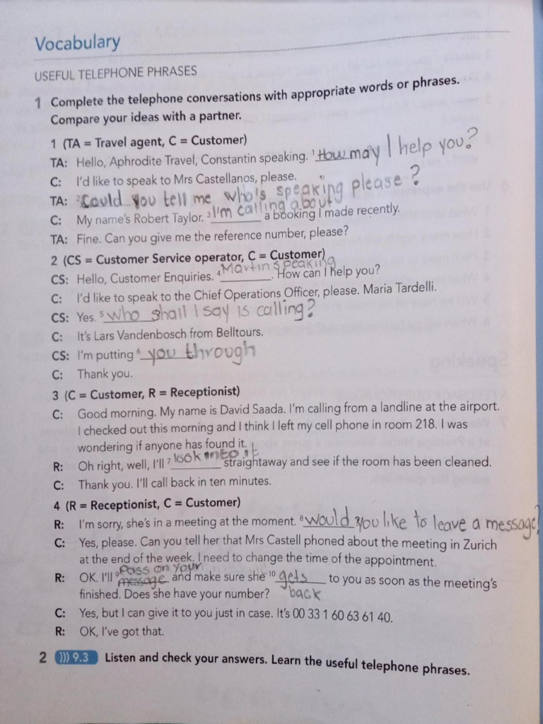 Handling Telephone Calls PDF | PDF