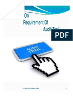 Presentation On Requirement of Audit Trail