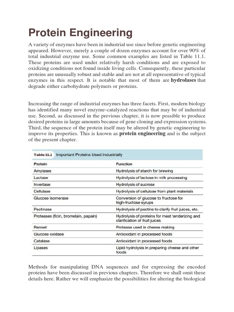 Protein Engineering PDF