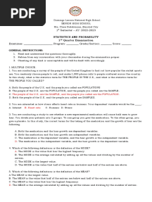 Statistics Midterm Exam