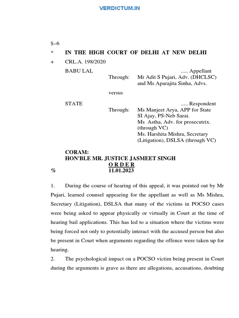 POCSO Bail Hearing Guidelines | PDF | Bail | Prosecutor