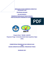 Teknik Logistik - Instrumen Pemenuhan Syarat Minimum Akreditasi PDF