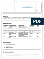 Santosh Bondre 11 Resume