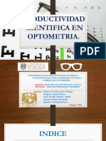 Productividad Científica en Optometría