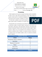 Ingles 2do - 6ta Evaluación - Classroom PDF