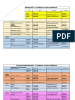 Calendario de Asesorías de Recuperacion Academica - TV PDF