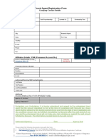 Travel Agent Registration Form