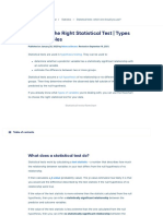 Choosing The Right Statistical Test - Types and Examples